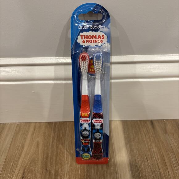Thomas & Friends Brush Buddies Toothbrush 2 Pack Brand New In Package - Picture 1 of 6